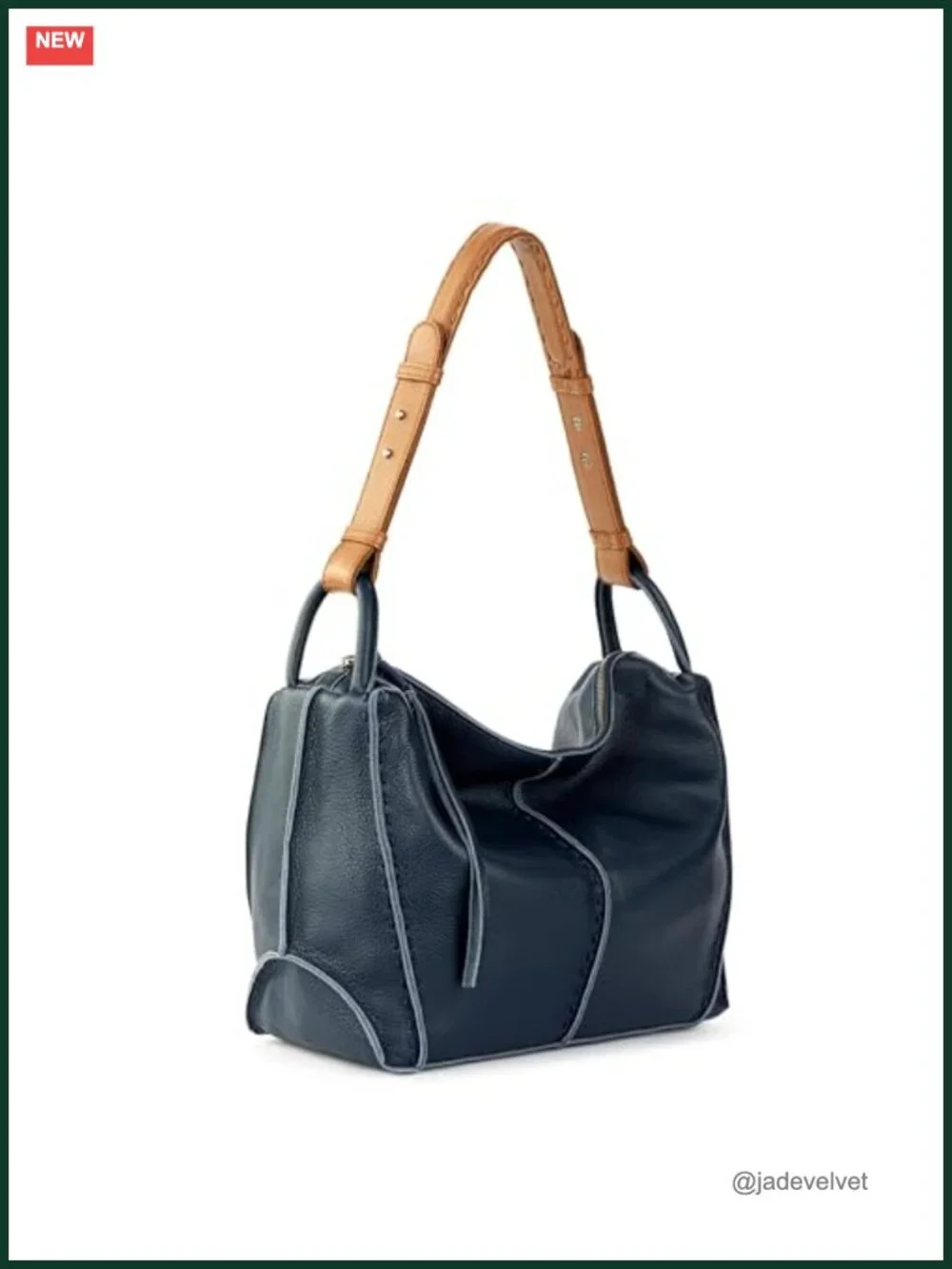 Large Leather Hobo Purse with Zipper Pocket for Everyday Travel